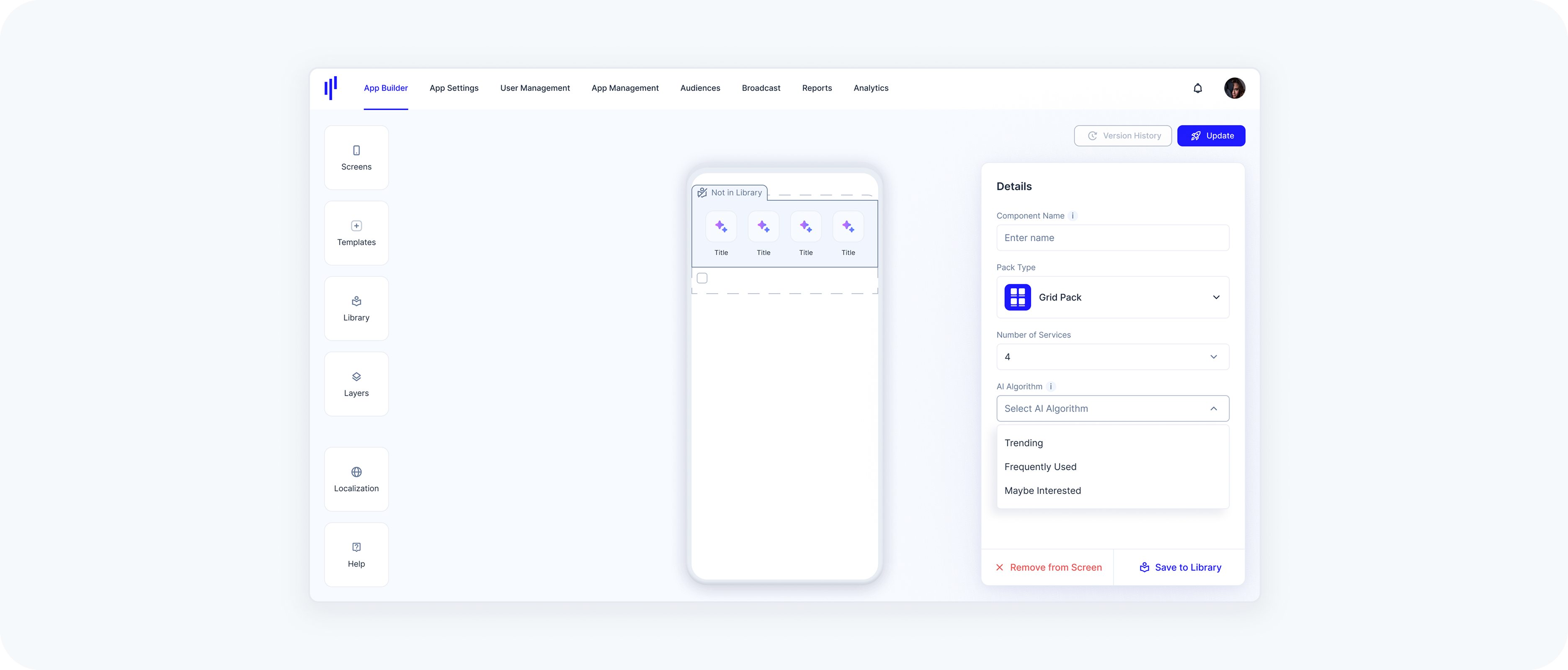 Configruing AI Pack Block