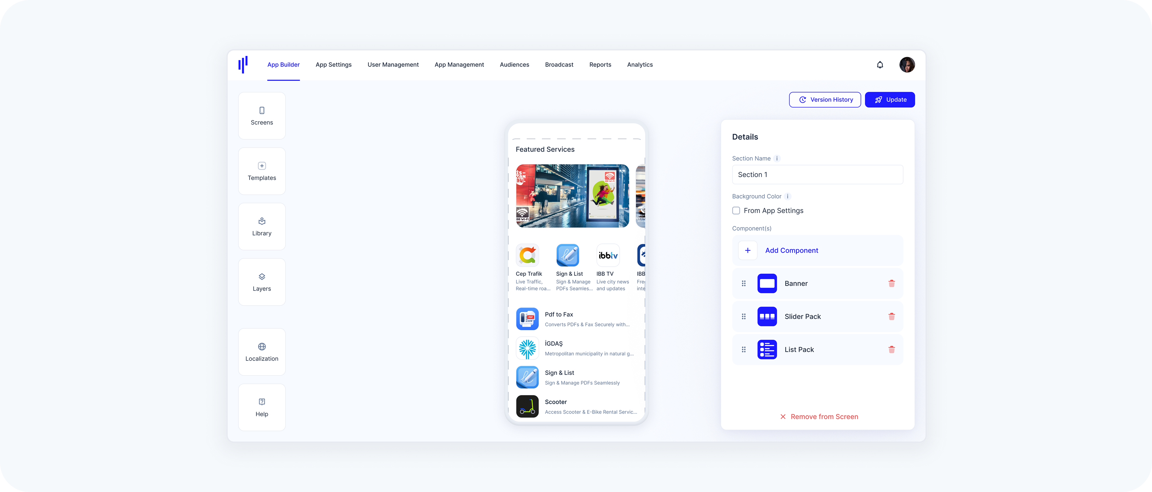 app builder template use case